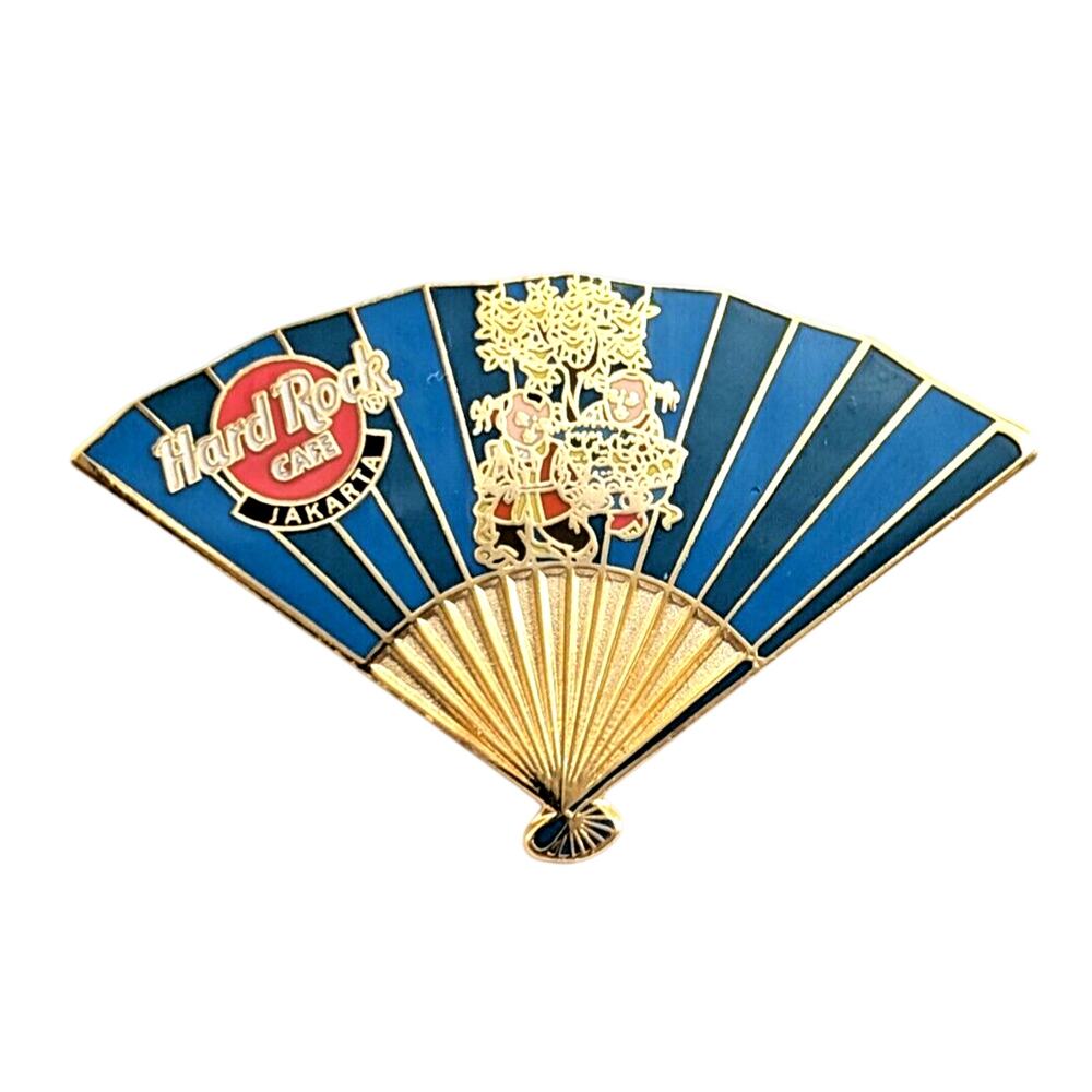 Hard Rock Cafe Jakarta Folding Fan Pin Indonesia Asia Vintage